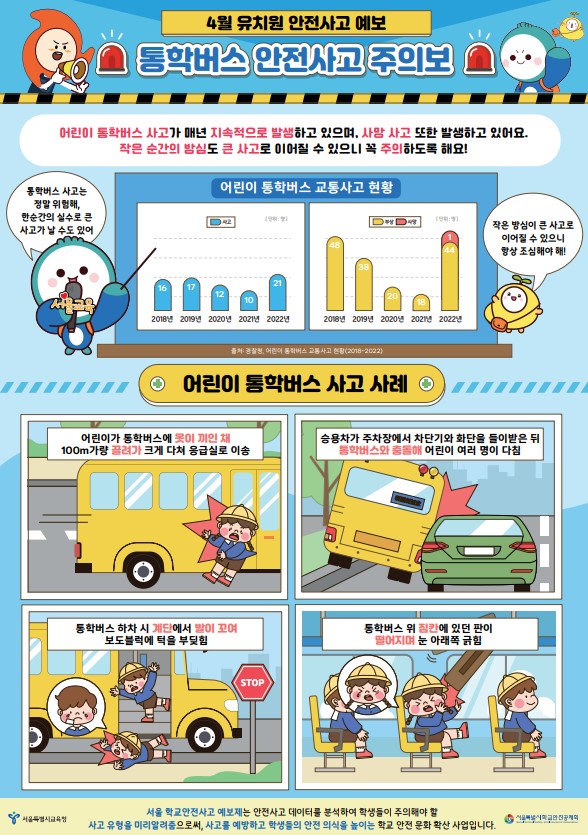 통학버스 안전사고 주의보